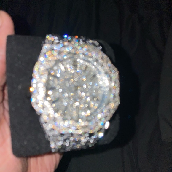 New iced out thorn bezel simulated diamond watch